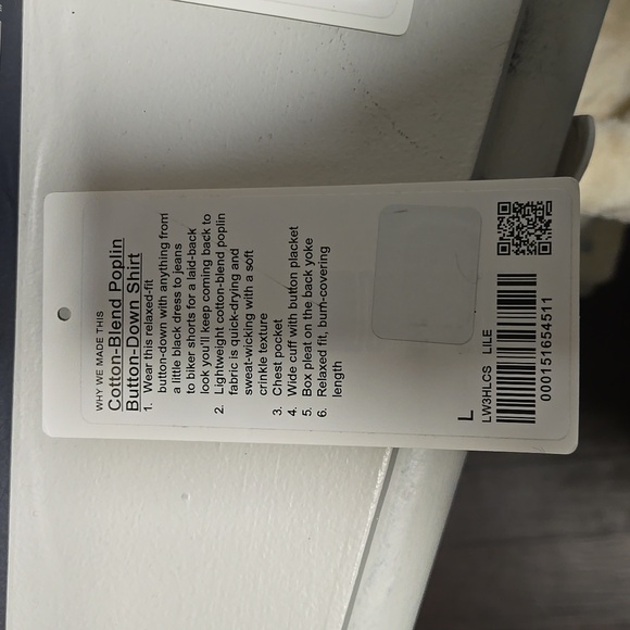 Lululemon Relaxed-Fit Cotton-Blend Poplin Button-Down Shirt - Picture 4 of 7